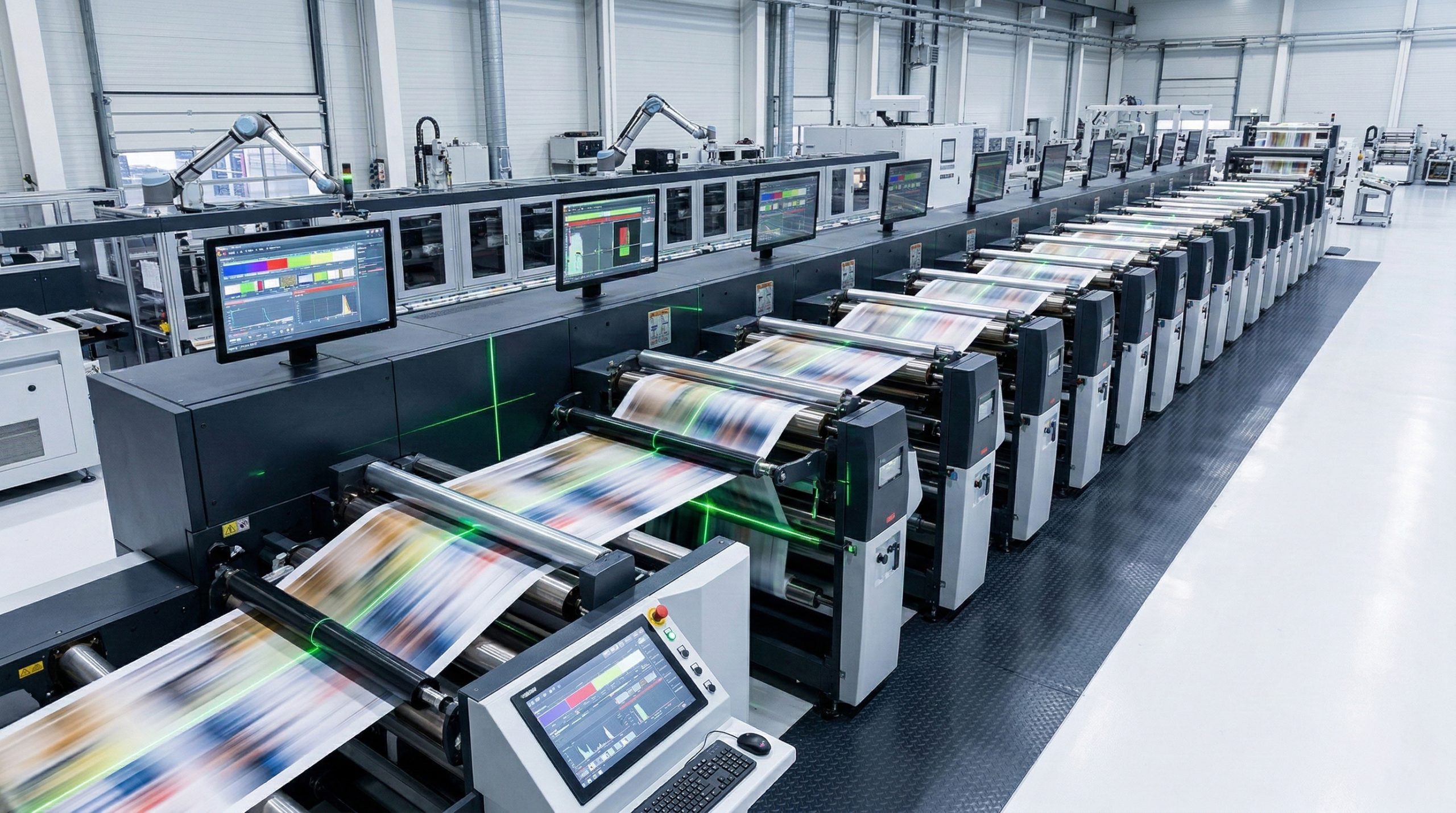 Linie de presă flexografică modernă — Chespa Transilvania